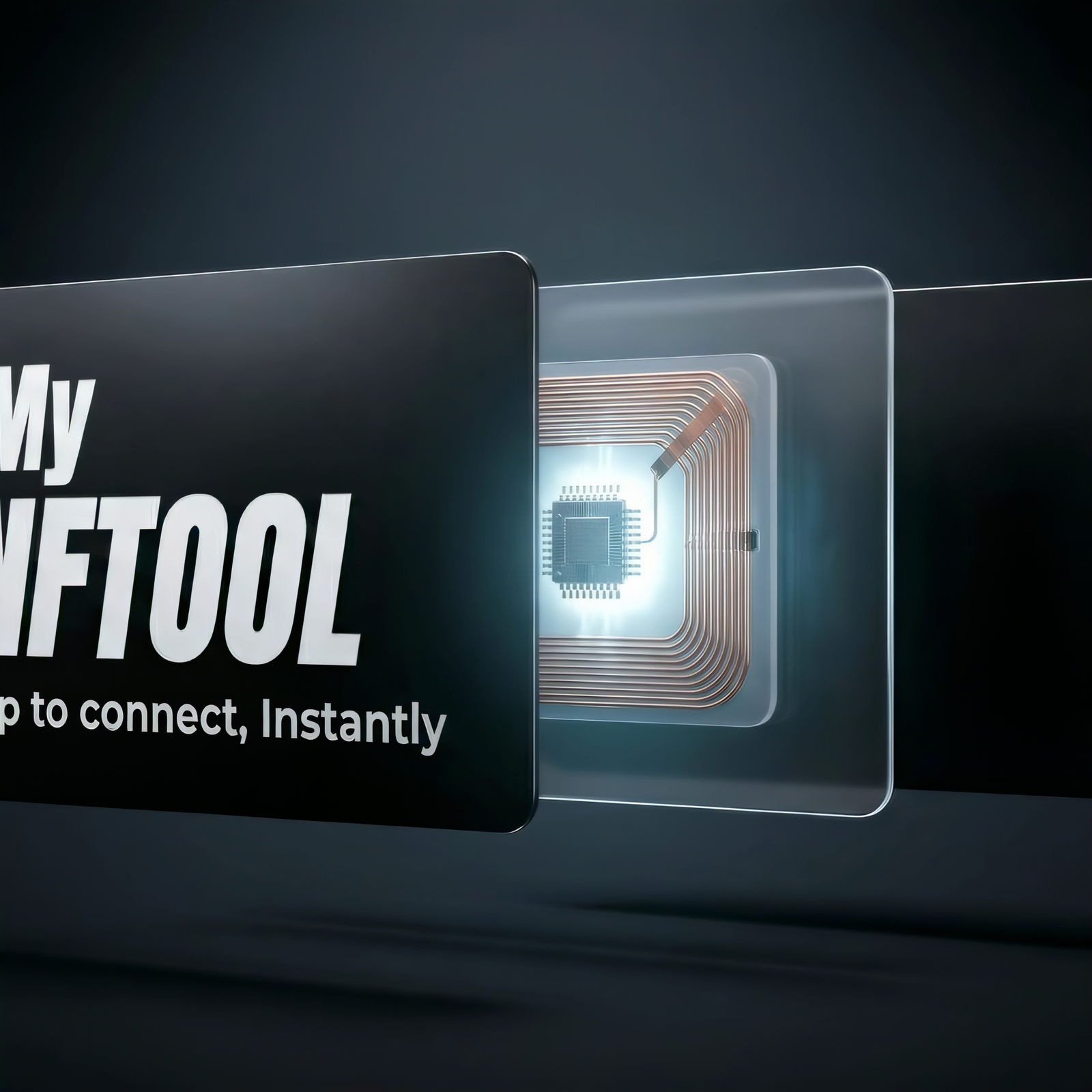 Digital profile page opened after tapping the NFC card